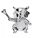 Pokémon 25th Celebration - Silver Cubone Figurine 7,6cm - Jazwares product image